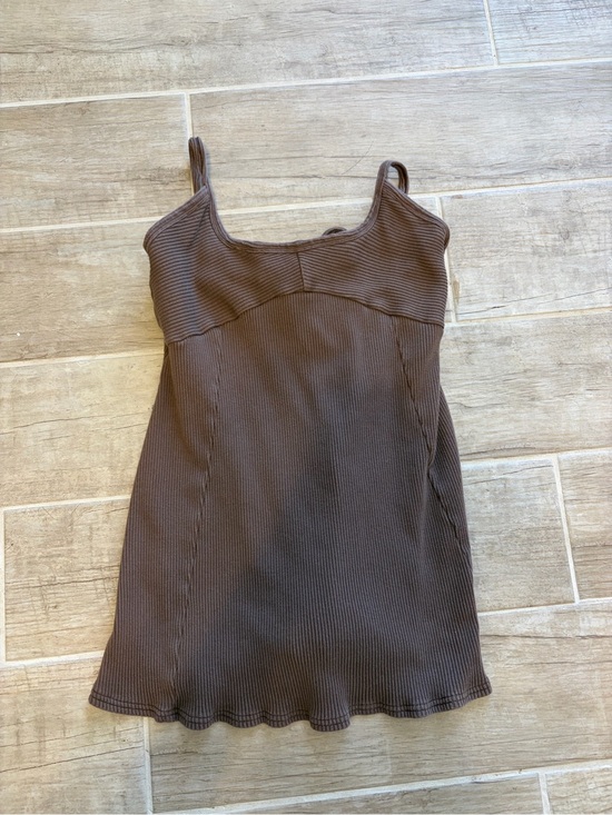 Free People Other - Free People Brown Ribbed Knit Cami Slip